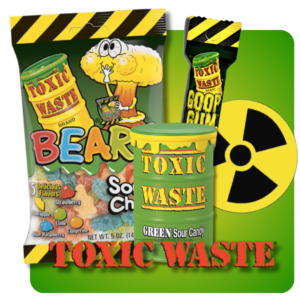 Brands menu covers toxic waste