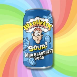 Warheads kék málna ízű savanyú szévsavas ital