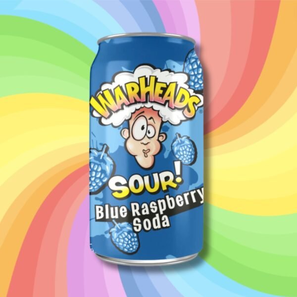 Warheads kék málna ízű savanyú szévsavas ital