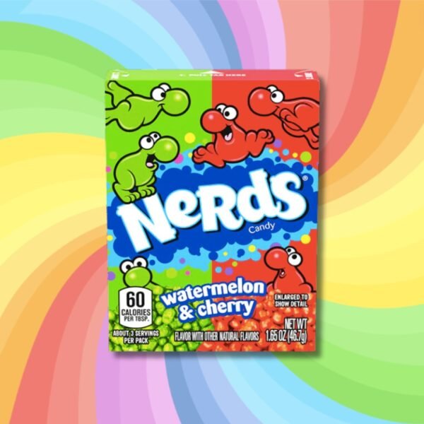 Nerds görögdinnye és cseresznye ízű cukorkák