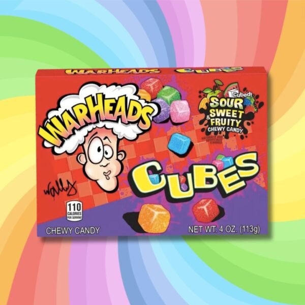 Warheads Chewy Cubes savanyú gumicukor kockák